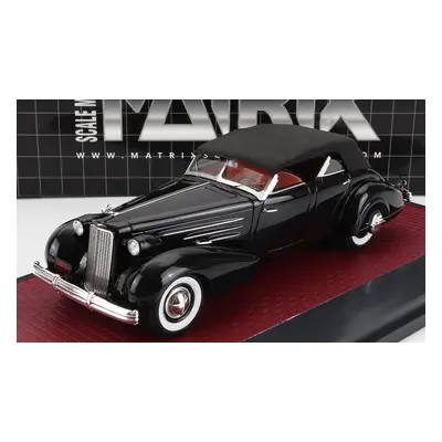 Matrix scale models Cadillac V16 Dual Cowl Sport Pheaton Cabriolet Closed 1937 1:43 Black