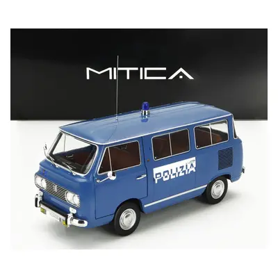 Mitica-diecast Fiat Fiat 850 Familiare Polizia 1970 – Interno Brown 1:18 Světle Modrá