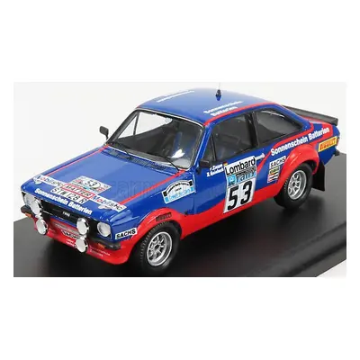 Trofeu Ford england Escort Mkii N 53 20th Rally Rac 1977 M.wilson - T.harryman 1:43 Modrá Červen