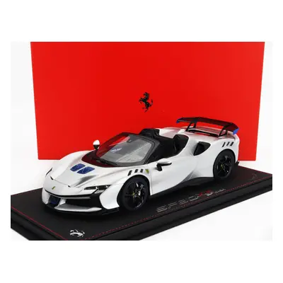 Bbr-models Ferrari Sf90 Xx Stradale Spider 2024 - Con Vetrina - With Showcase 1:18 Argento Nurbu