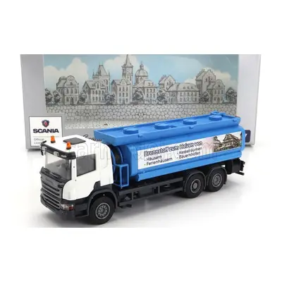 Brekina plast Scania P124.860 Tanker Truck Brennstoff Heizen Von 3-assi 1988 1:87 Modrá Bílá