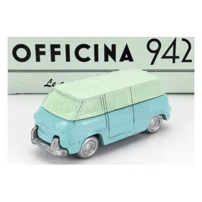 Officina-942 Fiat 600m Van Furgoncino Coriasco 1956 1:76 Světle Modrá Zelená