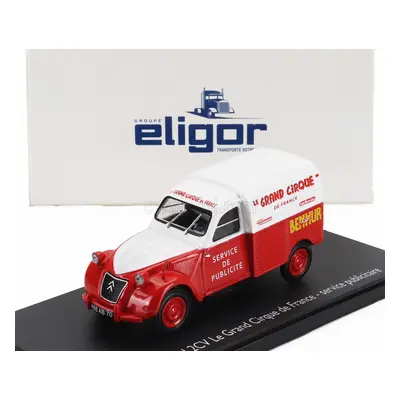 Eligor Citroen 2cv Van Benhur - Le Grande Cirque De France - Service Publicitaire 1:43 Červená B