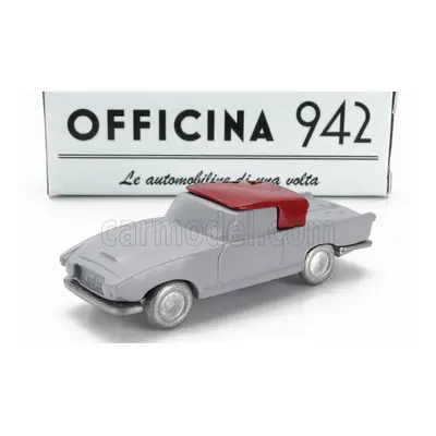 Officina-942 Fiat 1200 Coupe Carrozzeria Ghia 1958 1:76 Šedá Červená