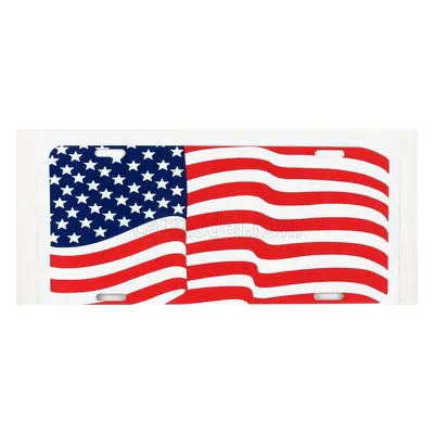 Edicola Accessories Funny Metal Plate - Usa Flag 1:1 Červená Bílá Modrá