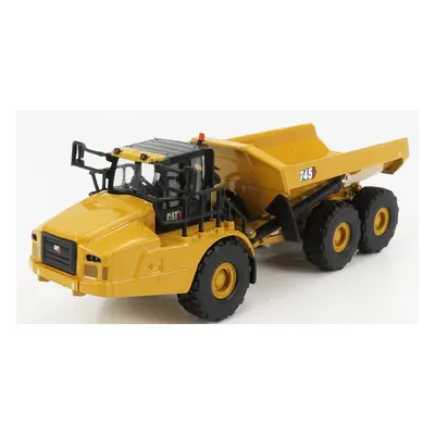 Dm-models Caterpillar Cat745 Cassone Ribaltabile Cava 3-assi - Articulated Truck 1:64 Žlutá Čern