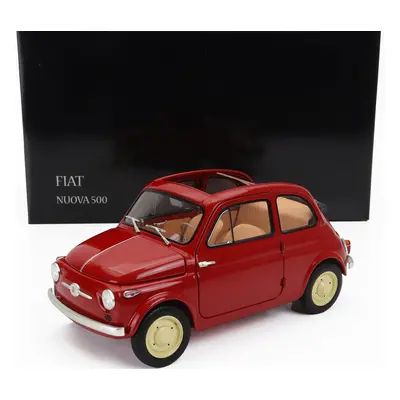 Kyosho Fiat 500 D Cabriolet Open 1960 1:18 Rosso Corallo - Červená