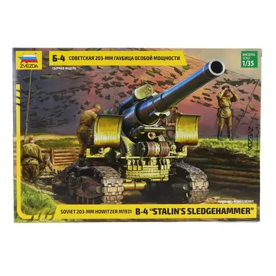 Zvezda Howitzer 203-mm B-4 Stalin's Sledgehammer Military 1:35 /