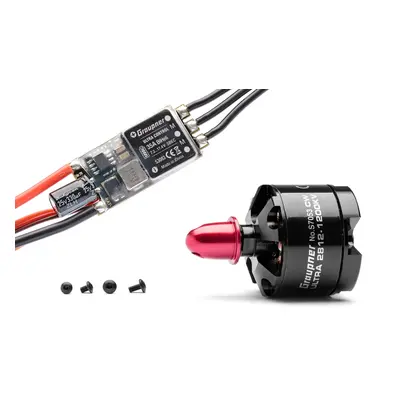 Combo set Telemetrická regulace HOTT 35Amp SBEC + Ultra 2812-1200Kv pravotoč./tlač. (CW)