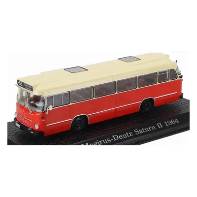 Edicola Magirus Deutz Saturn Ii Autobus 1957 - Damage Display Box 1:72 Červený Krém