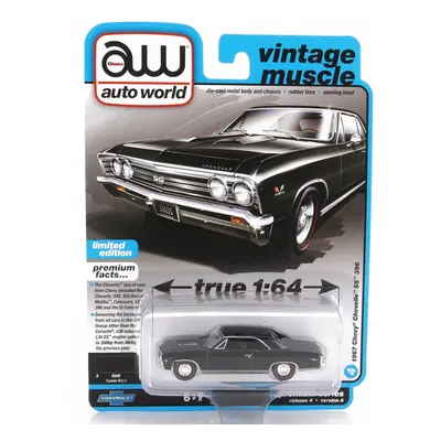 Autoworld Chevrolet Chevelle Ss Coupe 1967 1:64 Black