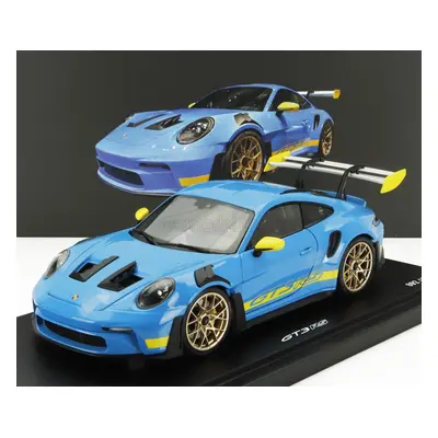 Spark-model Porsche 911 992 Gt3 Rs Coupe 2023 1:18 Světle Modrá Žlutá