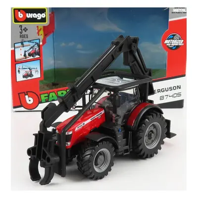 Bburago Massey ferguson 8740s Tractor Loader 2016 1:50 Red