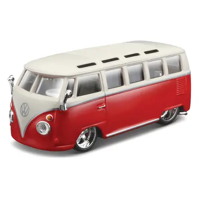 Bburago Volkswagen Van Samba 1:32 červeno-bílá