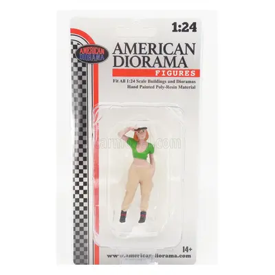 American diorama Figures Girl Hip Hop - 1 1:24 Bílá Zelená