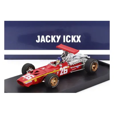 Brumm Ferrari F1 312 N 26 Winner France Gp 1968 Jacky Ickx - With Driver Figure 1:43 Červená Bí