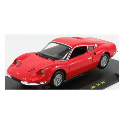 Edicola Ferrari Dino 206 1967 - Con Vetrina - With Showcase 1:24 Red