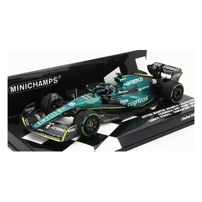 Minichamps Aston martin F1 Amr22 Team Aramco Cognizart N 18 Singapore Gp 2022 Lance Stroll 1:43 