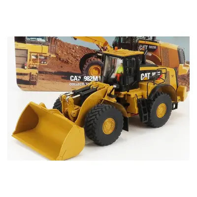 Dm-models Caterpillar Cat982m Ruspa Gommata - Scraper Tractor Wheel Loader 1:50 Žlutá Černá