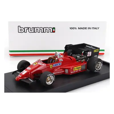 Brumm Ferrari F1 126c4 N 28 Belgium Gp 1984 Rene Arnoux 1:43 Červená Černá