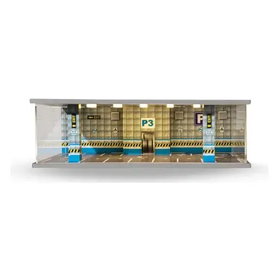 Atlantic Vetrina display box Diorama Parcheggio Terzo Piano - Parking P3 Blue Floor - Cars Not I