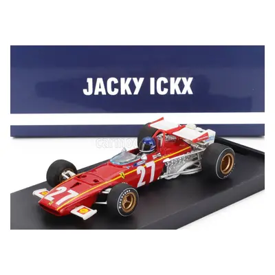 Brumm Ferrari F1 312b N 27 Belgium Gp 1970 Jacky Ickx - With Driver Figure 1:43 Červená Bílá