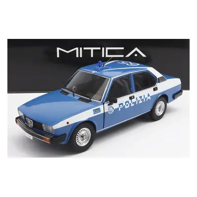 Mitica-diecast Alfa romeo Alfetta 2000 Polizia Stradale 1978 Police 1:18 Modrá Bílá