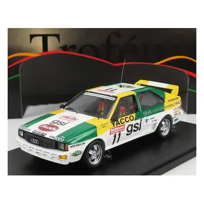 Trofeu Audi Quattro N 11 Rally 1000 Pistes 1983 J.panciatici - A.tabet 1:43 Bílá Zelená Žlutá