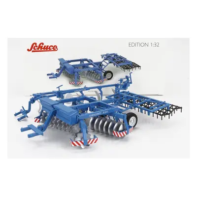 Schuco Accessories Plow Harrow Fortschritt B402 1:32 Fialově Zelená