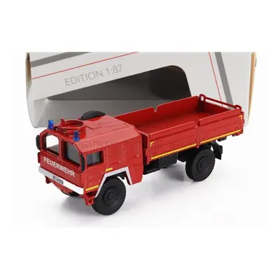 Schuco MAN Kat1 5t. Truck Feuerwehr 2-assi 1969 1:87 Red