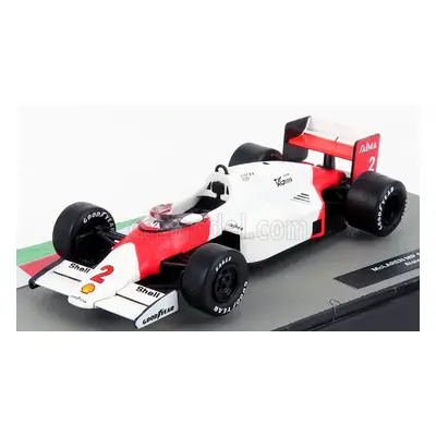 Edicola Mclaren F1 Mp4/2b N 2 Alain Prost Season 1985 World Champion 1:43 Bílá Červená