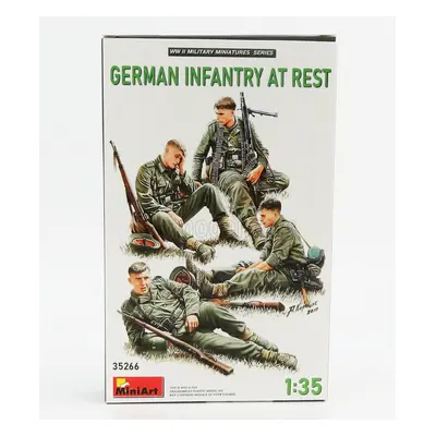 Miniart Figures Soldati - Soldiers Military German Infantry At Rest 1:35 /