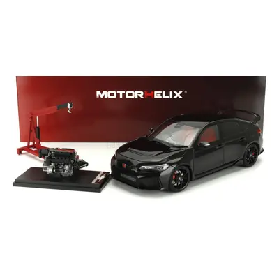 Motorhelix Honda Civic Type-r (fl5) With Engine And Accessories 2020 1:18 Black Pearl