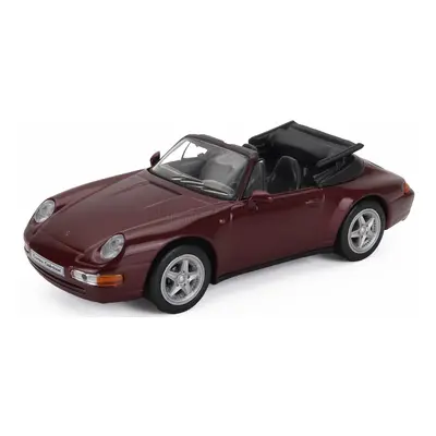 Edicola Porsche 911 993 Carrera Cabriolet 1995 1:43 Red Met