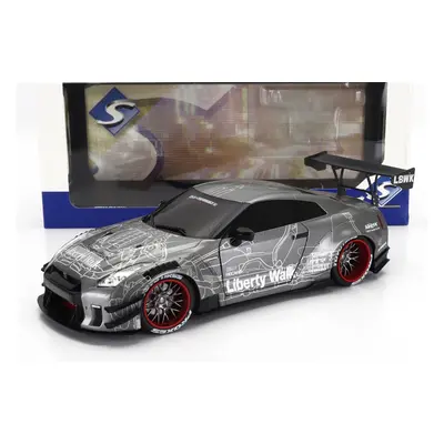 Solido Nissan Gt-r (r35) Liberty Walk Body Kit 2.0 Coupe 2020 1:18 Černá Bílá