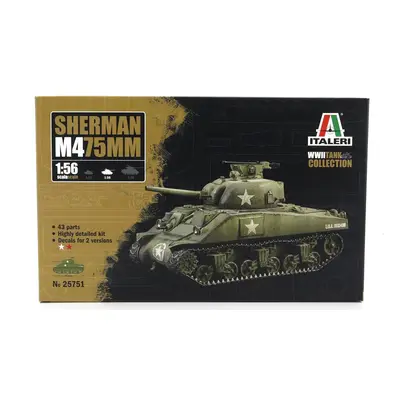 Italeri Tank M475mm Sherman Miltary 1945 1:56 /