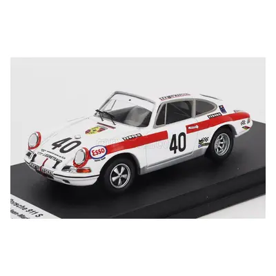 Trofeu Porsche 911s Coupe N 40 24h Le Mans 1971 Jean Egreteaud - Jean Marie Jacquemin 1:43 Bílá 