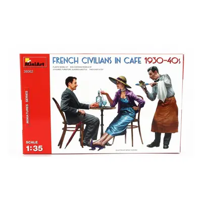 Miniart Figures French Civilians In Cafe 1930-40s 1:35 /