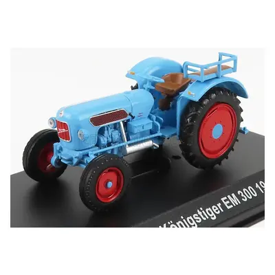 Edicola Eicher Konigstiger Em300 Tractor 1960 - Con Vetrina - With Showcase 1:43 Světle Modrá