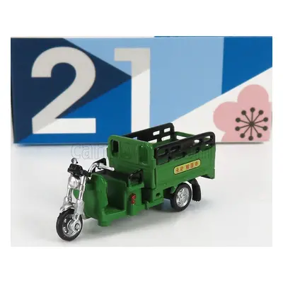 Tiny toys Motorcycle Taiwan Delivery Electric Tricycle 1980 1:64 Zelená