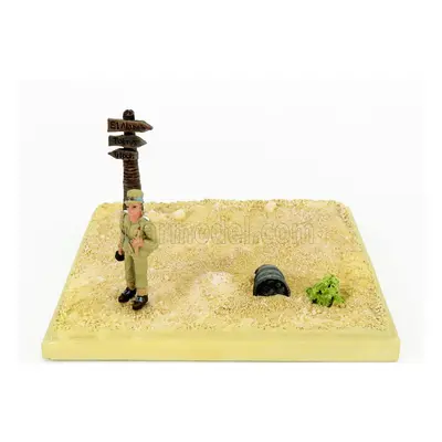 Edicola Diorama Soldato Nel Deserto - Desert Man 1:43 Beige