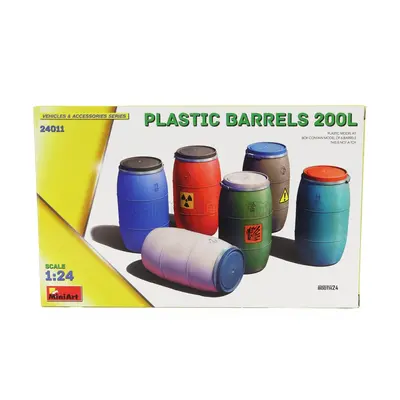 Miniart Accessories Plastic Barrels 200l 1:24 /