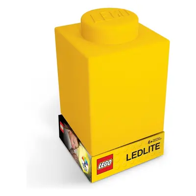 LEGO noční lampička Silikonová kostka žlutá