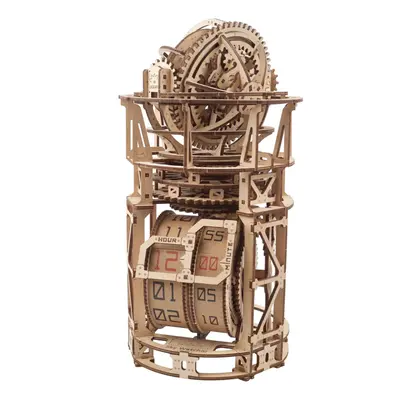 Ugears 3D dřevěné mechanické puzzle Hodinový strojek s tourbillonem