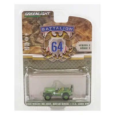 Greenlight Jeep Willys Mb Us Army 1942 1:64 Vojenská Zelená