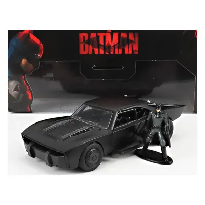 Jada Batman Batmobile With Figure 2022 - The Batman Movie 1:32 Matt Black