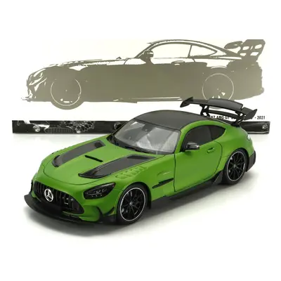 Minichamps Mercedes benz Amg Gt V8 Black Series 2021 1:18 Zelená Černá