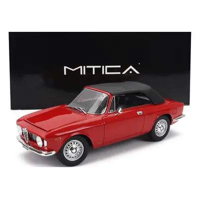 Mitica Alfa romeo Giulia 1600 Gtc Cabriolet Closed 1964 – Interior Black 1:18 Rosso Alfa - Červe