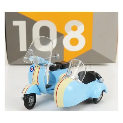 Tiny toys Scooter Sidecar 1:35 Světle Modrá Bílá