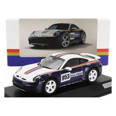 Spark-model Porsche 911 992 N 953 Rally Dakar Roughroads Design Paket Coupe 2023 1:43 Bílá Modrá